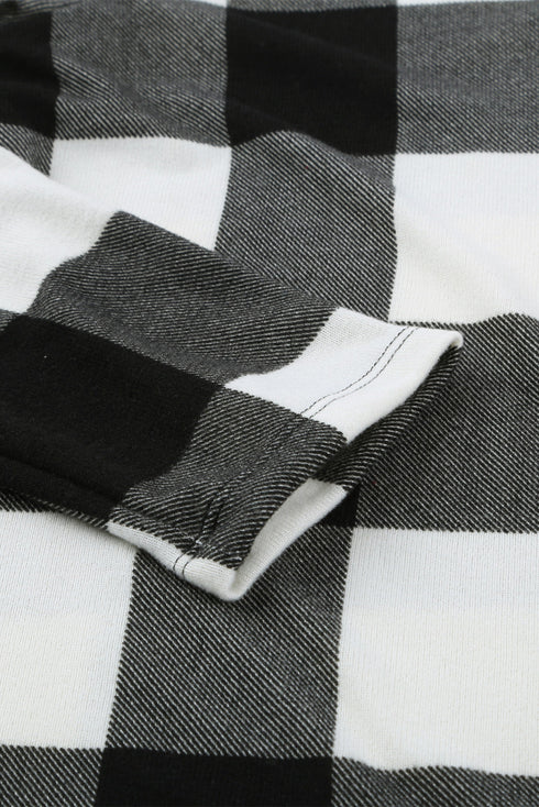 Print Colorblock Long Cardigan